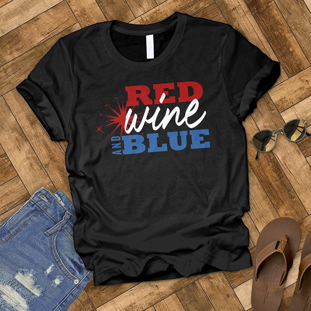 Red, Wine, and Blue Tee