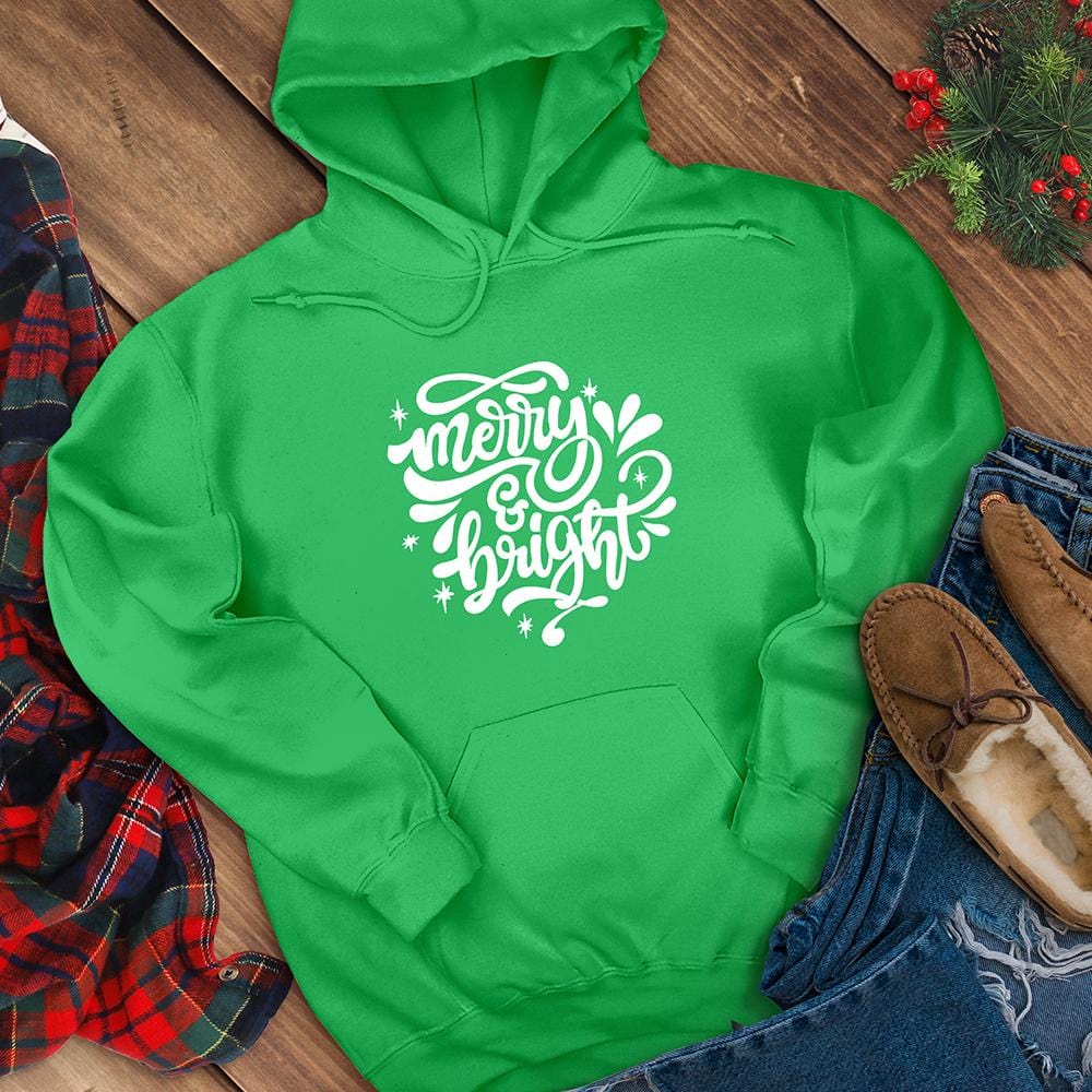 Merry and Bright Hooded Sweatshirt