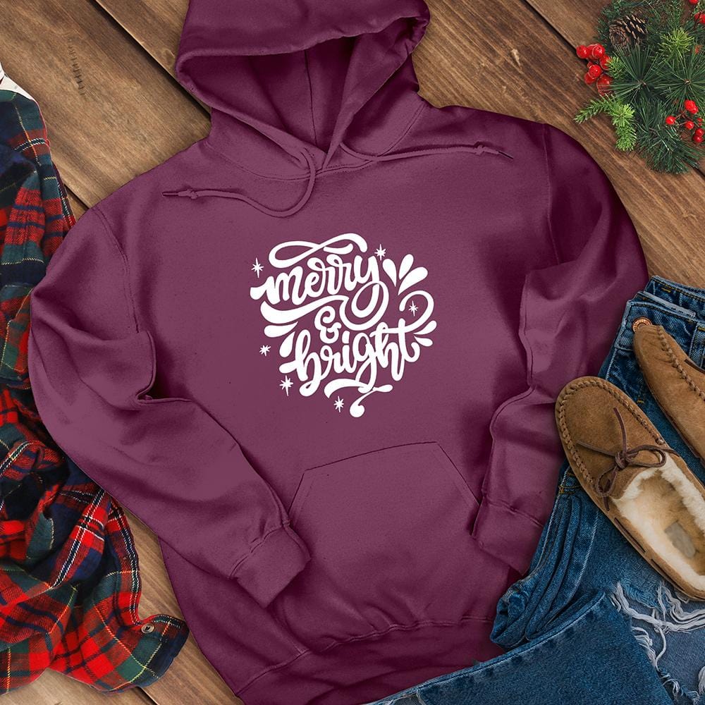 Merry and Bright Hooded Sweatshirt