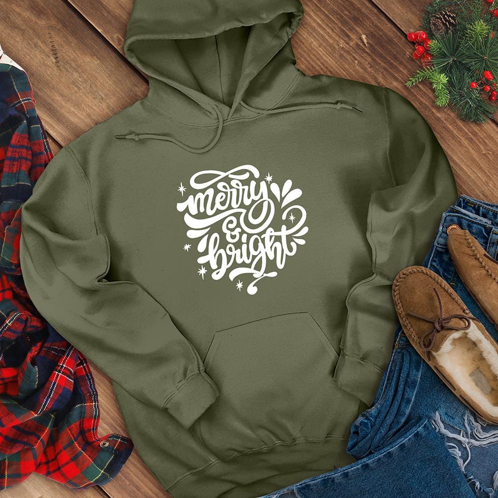Merry and Bright Hooded Sweatshirt