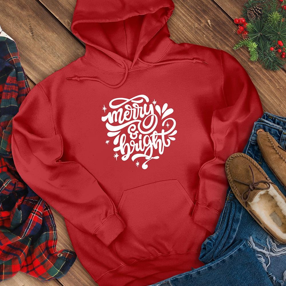 Merry and Bright Hooded Sweatshirt
