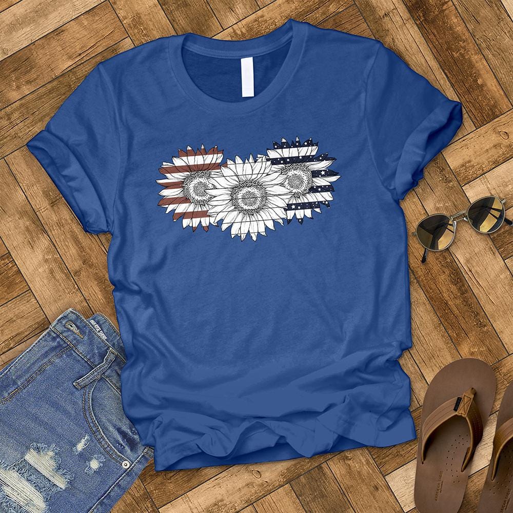 Patriotic Flowers Tee