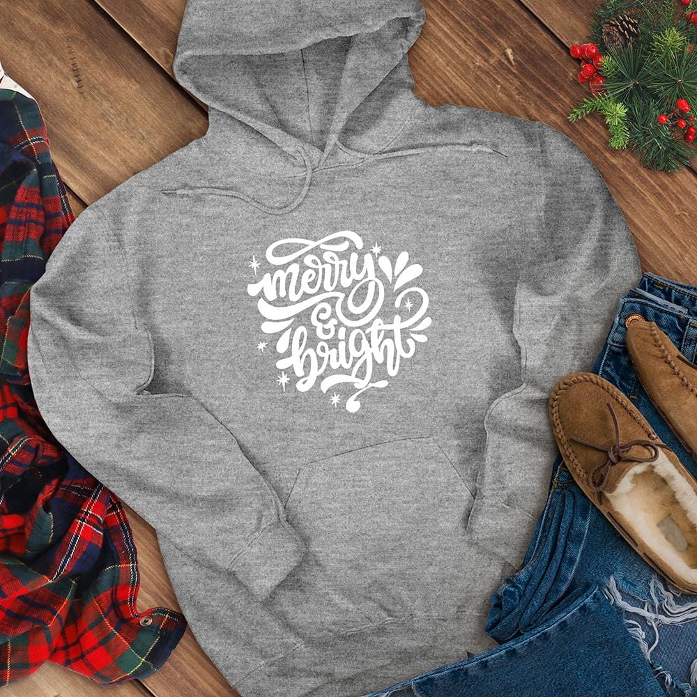 Merry and Bright Hooded Sweatshirt