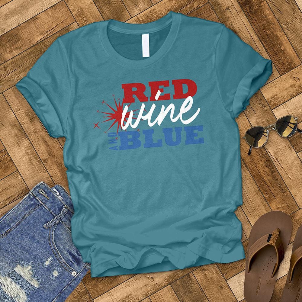 Red, Wine, and Blue Tee